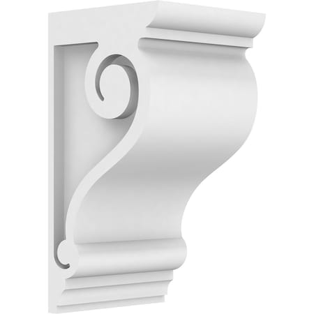 Ekena Millwork Standard Scroll Architectural Grade PVC Corbel, 3"W x 4"D x 8"H CORP03X04X08SCR